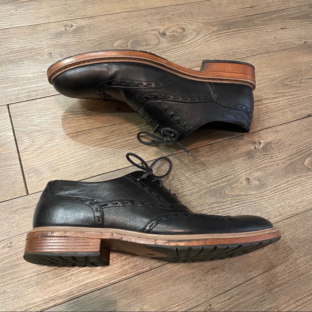 PERRIS ELLIS PORTFOLIO black and brown dress shoes - Picture 3 of 10